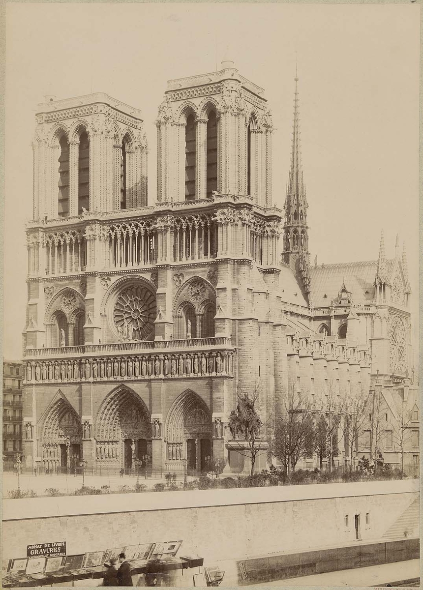 Photographie de la cathédrale Notre-Dame de Paris - Mieusement 1892