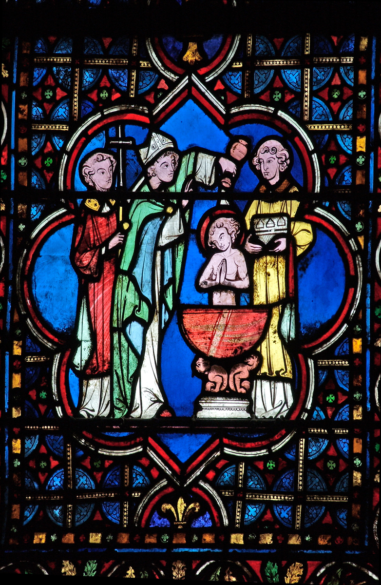 Vitrail de la vie de saint Louis