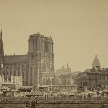 Photographie de la cathédrale Notre-Dame de Paris - Collard 1867-1878