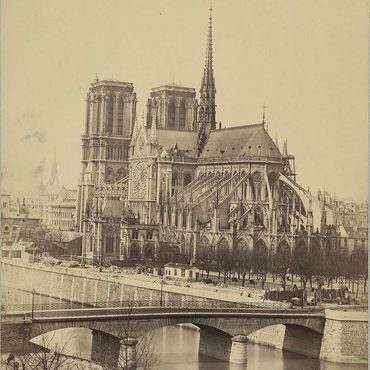 Photographie de la cathédrale Notre-Dame de Paris - Collard avant 1893