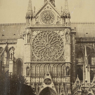 Photographie de la cathédrale Notre-Dame de Paris - Lampué vers 1880