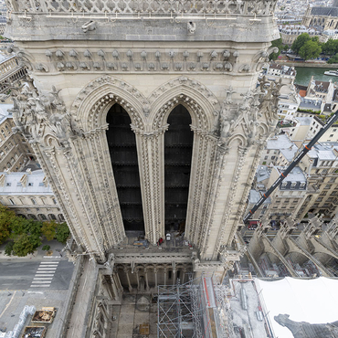 Le chantier de la cathédrale Notre-Dame de Paris