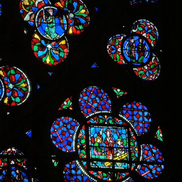Détail de la rose sud de Notre-Dame