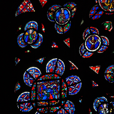 Détail de la rose nord de Notre-Dame