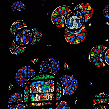 Détail de rose sud de Notre-Dame