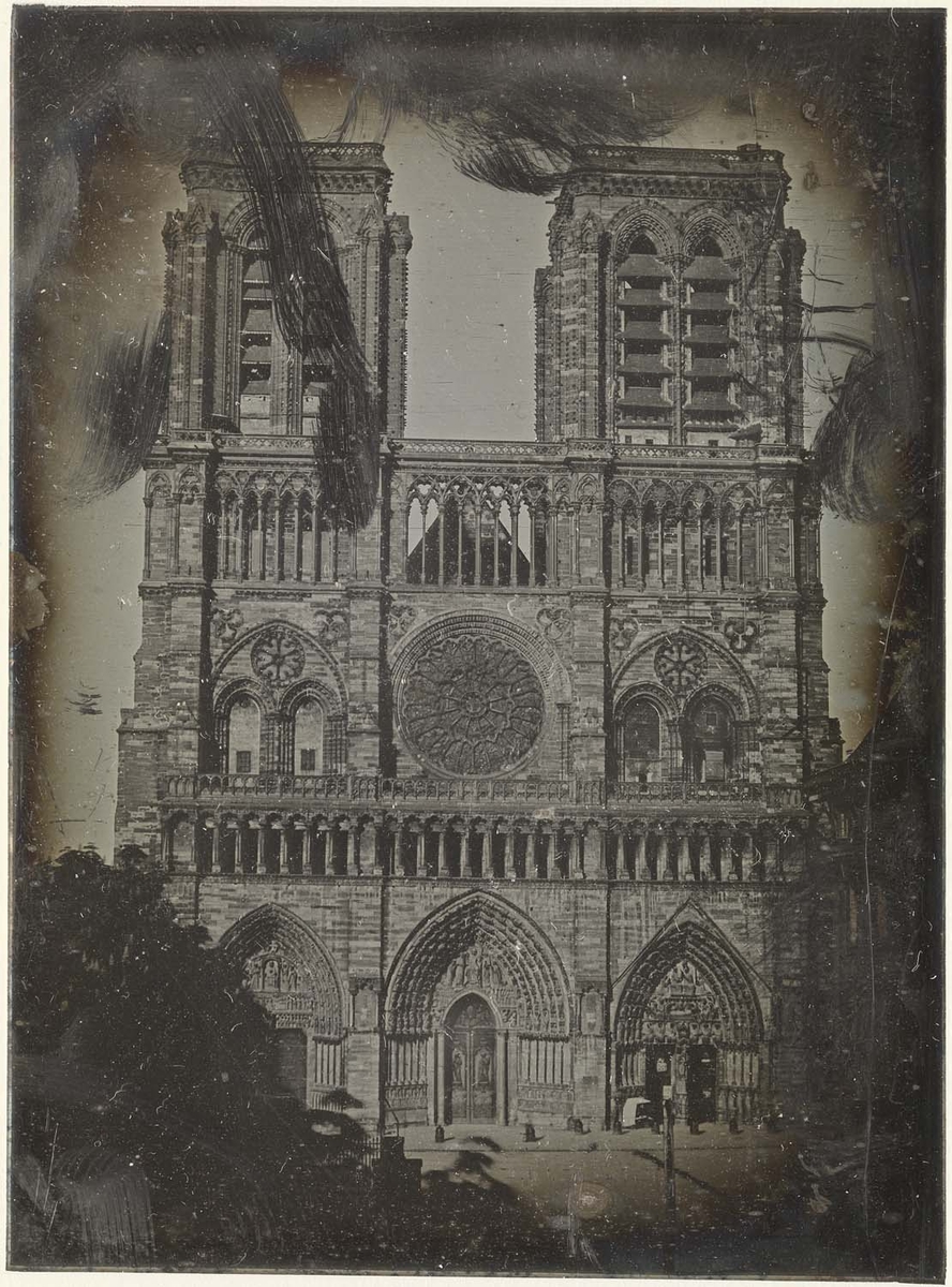 Photographie de la cathédrale Notre-Dame de Paris - Fizeau vers 1841
