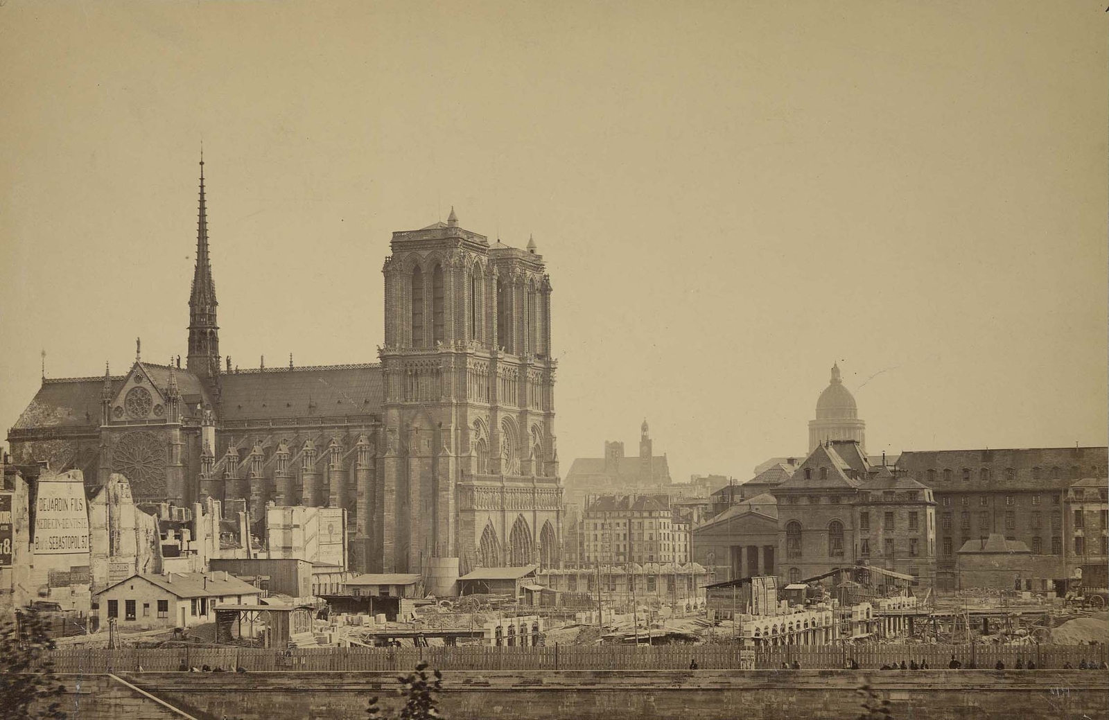 Photographie de la cathédrale Notre-Dame de Paris - Collard 1867-1878