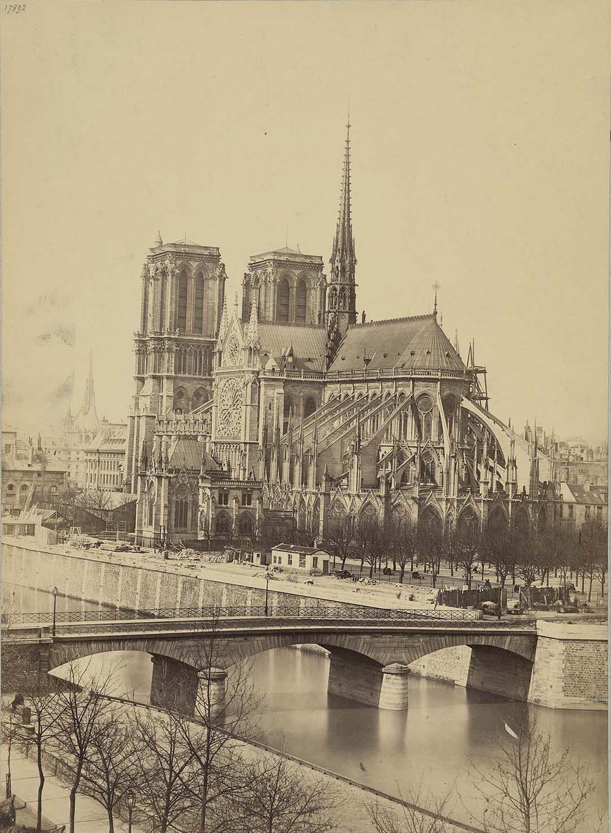 Photographie de la cathédrale Notre-Dame de Paris - Collard avant 1893