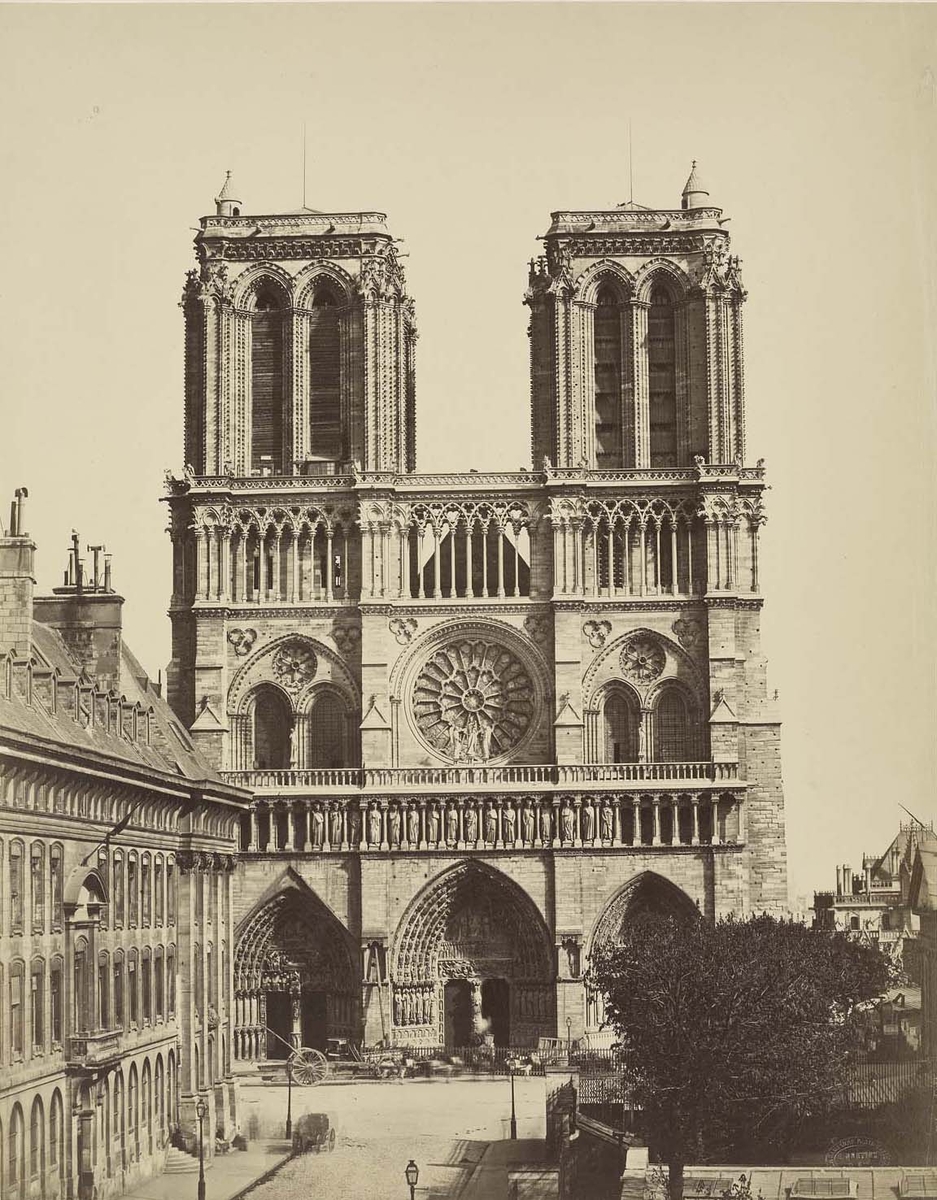 Photographie de la cathédrale Notre-Dame de Paris - Bisson